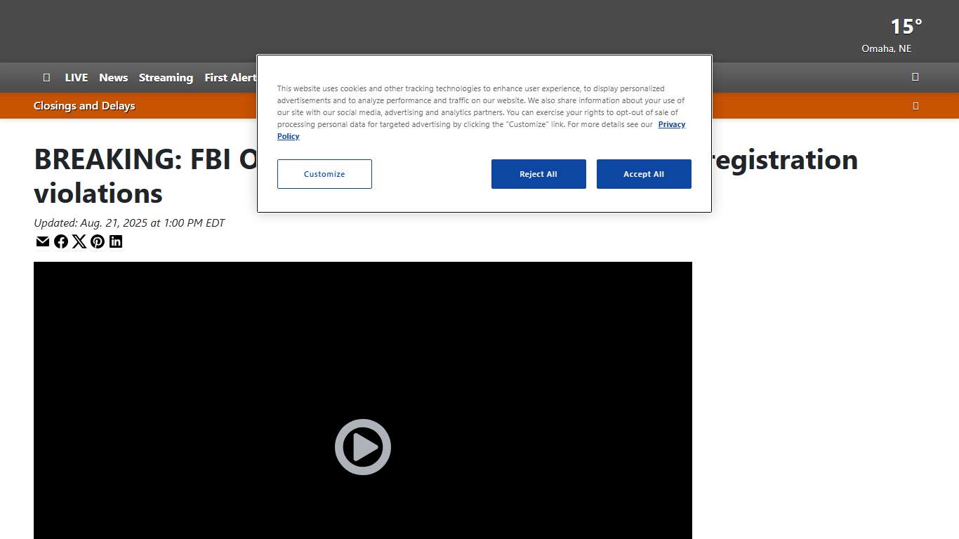 BREAKING: FBI Omaha arrests 15 sex offenders on registration violations